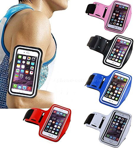 Fascia da Braccio Armband Portacellulare Custodia Sportiva per Grande Smartphone universale Samsung Apple Huawei fino a 5.5 pollici Moto da Corsa Maratona Palestra Running Jogging colore casuale