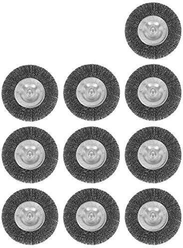 Lot de 10 brosses à joints pour brosse à joints électrique EFB 4010 en métal/fil / brosse ronde métallique / brosse métallique