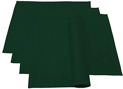 Lemos Home Juego de manteles Individuales, 4 Unidades, Muchos Colores (Verde Oscuro), 46 x 36 cm