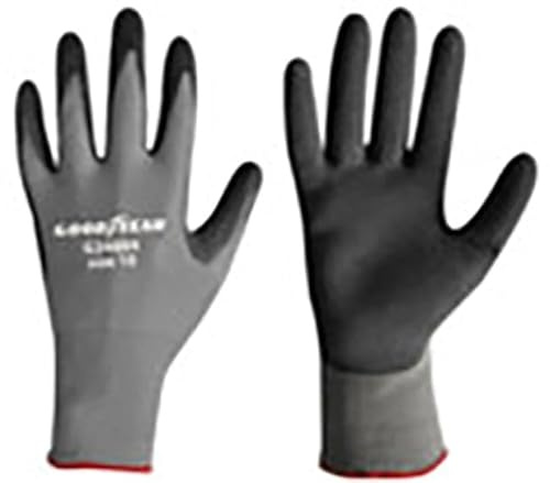 Goodyear Guanti in nylon e schiuma di lattice taglia 9 colore nero/grigio, guanti da lavoro