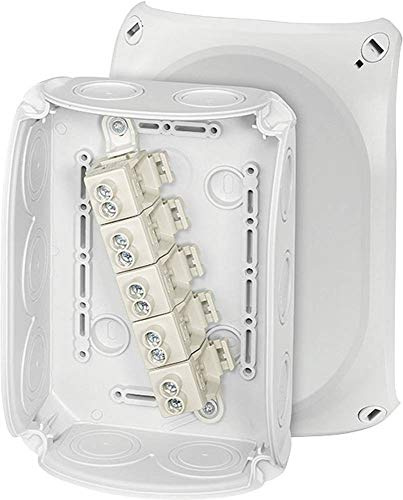 Hensel 62000010 Abzweigkasten (L x B x H) 77 x 180 x 130 mm Lichtgrau (RAL 7035) IP66 (Frontplattendichtung) 1 St.
