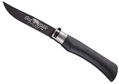 OLD BEAR - 312.XL - Couteau Total Black Virole Grise Taille XL