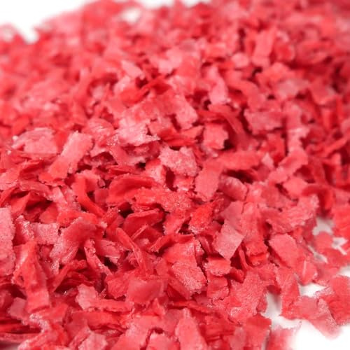 Streuselheld Schnippel Rot 10g Streusel zum Dekorieren und Verzieren von Gebäck aller Art wie Torten Kuchen Keksen Zuckerstreusel