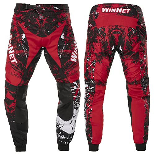 WinNet Pantaloni da Moto Cross e Sport Off-Road