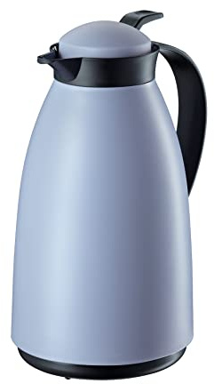 Cilio Imola Servidor de bebidas aislado con revestimiento de vidrio, azul/gris, 34 onzas