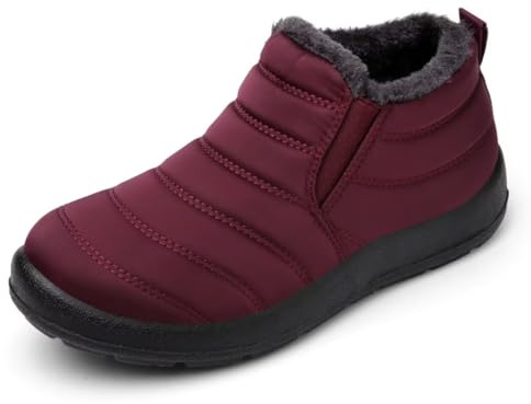 Cheval Winter Snow Boots for Women, Fur Lined Warm Ankle Booties, Outdoor Anti-slip Waterproof Comfortable Short Boot, Botas De Invierno Para Mujert