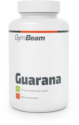 GymBeam Guarana (Kapseln) – Natürlicher Guarana-Extrakt mit 110 mg Koffein pro Kapsel, reich an Antioxidantien, stimuliert Geist und Körper, praktische Kapselform, ideal für Konzentration, 90 caps