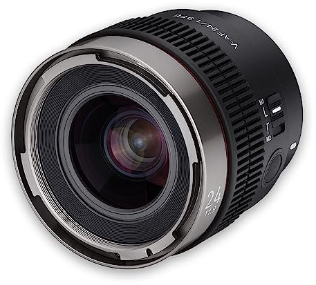 SAMYANG V-AF 24 mm T1, 9 FE pour Sony E, objectif vidéo, objectif à mise au point automatique, prise en charge de l'objectif Cine 8K, interrupteur et bouton personnalisés, 23343, noir