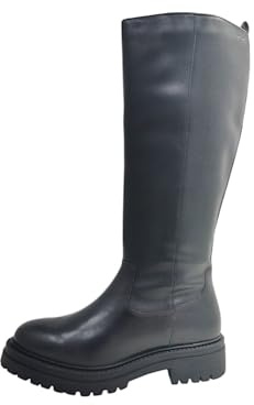 Geox Scarpe da donna D New Asheel Knee High Boot, Nero, 36.5 EU