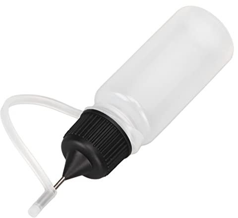 10 Stück Applikatorflaschen mit Präzisionsspitze, Quetschkleber-Applikatorflaschen mit Feiner Spitze, Spitzen für DIY-Quilling-Basteln, Acrylmalerei, Quetschflasche für