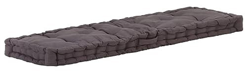 Homgoday Palettenkissen Palettenauflagen Palettenpolster Sitzkissen Palettensitzkissen Sitzkissen für Palettensofa Palettenmöbel Baumwolle 120×40×7 cm Anthrazit