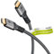 goobay High Speed 2.0 HDMI Kabel mit Ethernet, 10m Vergoldete Stecker, Ultra HD Auflösungen bis zu 4K @ 50/60 Hz, HDMI Verlängerung für Laptop, PS5, Xbox, Apple TV 4K, Fernseher Zubehör, Grau 64997