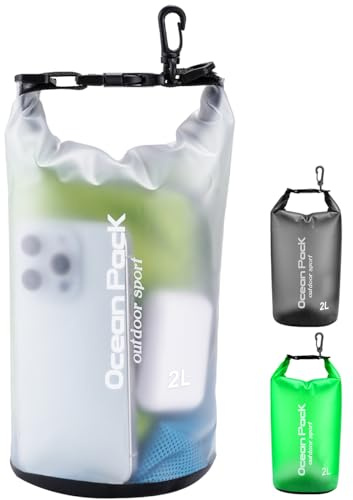 Henrycares Bolsa Estanca Impermeable 2L, Dry Bag Mochila Estanca para Incluida, Ideal para Kavak, Buceo, Paddle Surf, Playa