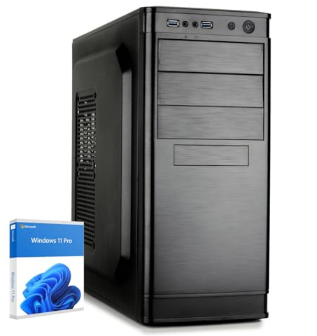 dcl24 Office PC i7 14700, UHD Grafik 770-500GB SSD, 16GB DDR5, schneller Büro PC mit 20x5.4 GHz, WLAN, Windows 11 Pro Tower für Büro und Homeoffice [19784]