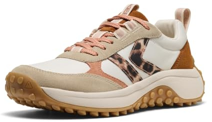 KEEN Women's KS86 Comfortable Durable Retro Style Sneakers, Birch/Cork, 8.5
