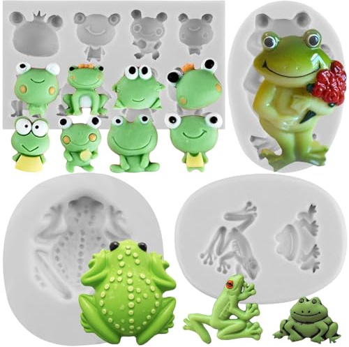 Sijiangmold Moule en silicone grenouilles pour cadre photo fondant - Style baroque - Fioritures - Cadre pour cupcake - Décoration de gâteaux - Bonbons - Chocolat - Caoutchouc - Pâte polymère
