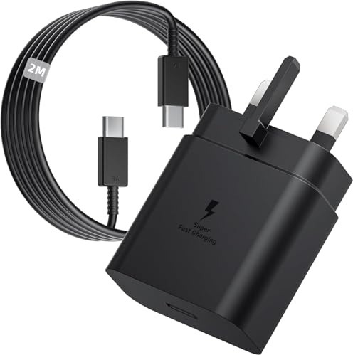 45W Super Fast Charger for Samsung S26 Ultra, S26+, S25 Ultra, S24 Ultra, S23 Ultra, S22 Ultra, S25, S24, S23, Tab S10, S9, S8, A57 5G, A37 5G, 5A Type-C Cable and Android Phone Plug