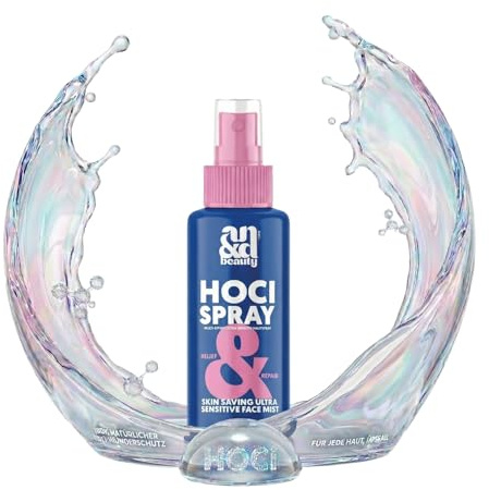 ANDbeauty HOCl ansiktsspray – lugnande hudtoner med hypoklorig syra – uppfriskande och fuktgivande ansiktsvatten för känslig hud – alkoholfri – 100 ml