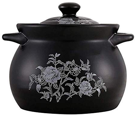 Msuiiixcccc Ceramic Non-Stick Soup Pot enameled cast Iron Shallow Casserole Pot with Cover Ceramic Non-Stick Oven c Non-Stick Oven Casserole Pot (Size: L) (M)