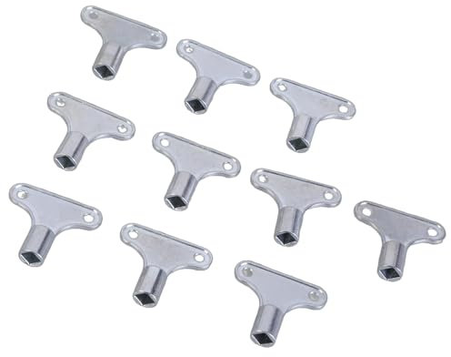 10pcs Anodized Radiators Bleed Key Set Ensuring Efficient Heating And Simple Valves Maintenance For HVAC Systems