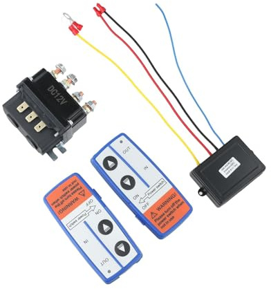 Relais de treuil électrique 12 V 250 A avec télécommande pour treuil de véhicule et tracteur de jardin offrant un fonctionnement efficace