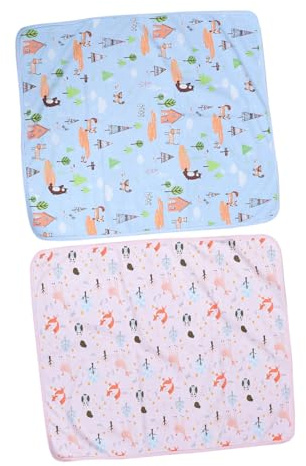 ibasenice 2 Tappetini Assorbenti Traspiranti per Ragazzo Materassini Impermeabili in con Rinforzato Pannolini Lavabili per Lettino e