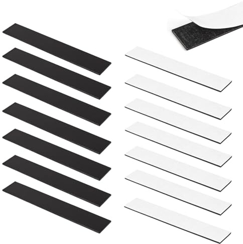 20 Batterie Magneti Adesivi 15 Cm × 2 Cm × 1 Mm Nastro Magnetico Adesivo, Design Autoadesivo, Fissaggio Sicuro, Tagliate Su Misura, Adatte Per La Casa, L'Ufficio, Il Negozio E I Progetti Fai Da Te