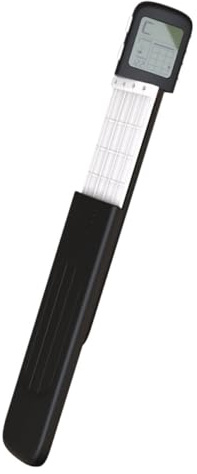 ARTSEWPLY Tragbares Akkordübungsgerät für Ukulele in Schwarz mit Display und Angenehmem Spielgefühl für Anfänger und Praktisches Lernhilfsmittel