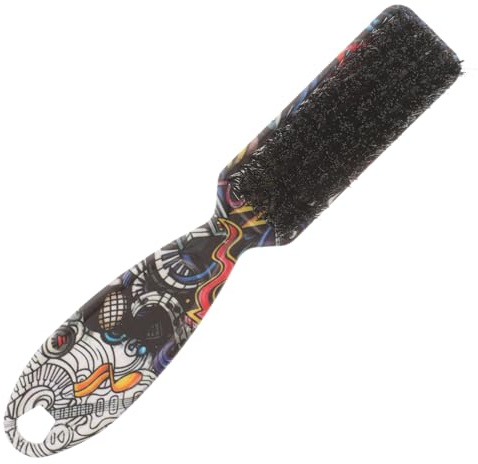 DECORNIJIA Retro Bartbürste aus Abs und Nylon für Glattes Styling und Reinigung von Barthaaren Praktische Bürste für Friseursalon und Haarstyling Zufälliger Stil