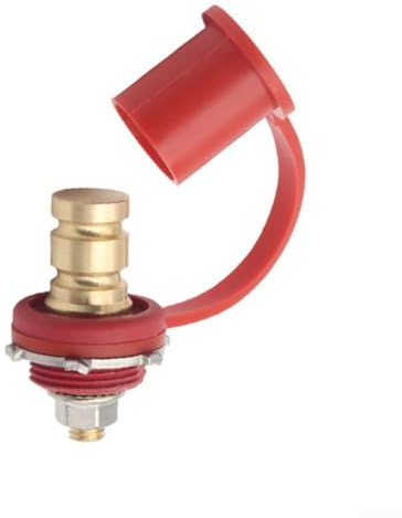 Durashmall Terminali per batteria a distanza in ottone resistente, da 7,3 cm e 20,3 cm, con perno per batteria nominale 250 A a 12 V, per auto, camion, montaggio a pannello marino, connessione rapida