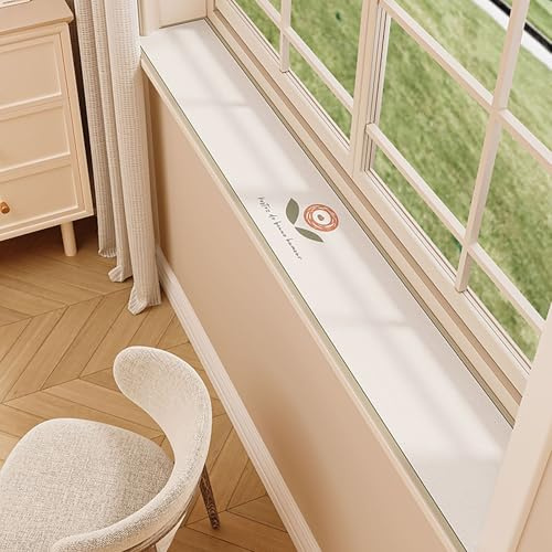 10 20 30 40cm Narrow Window Sill Pad, Absorbent Windowsill Protector Mat For Balcony Ledges/Reading Nook, Dustproof Bench Cushion(85x30cm)