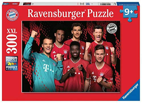 Ravensburger Kinderpuzzle - 12918 FC Bayern Saison 2020/21 - FC Bayern München-Puzzle für Kinder ab 9 Jahren, mit 300 Teilen im XXL-Format