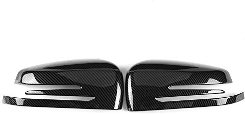 Spiegelkappen Streifen Design W204 W246 Kunststoff UV-Schutz | Außenspiegel-Abdeckung, Witterungsbeständiger ABS-Kunststoff, Sportliches Streifen-Design