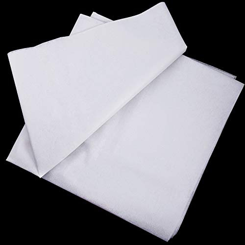 Tatuo Entourage Thermocollant Couture 90 cm x 5 Mètres Thermocollant Tissus fer à Repasser Entoilage Fusible Non Tissé Léger pour Artisanat de Couture(Blanc)