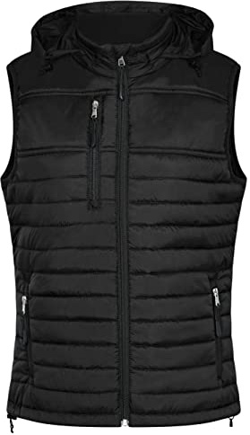 HRM Veste Chauffante à Capuche Performance pour Femmes I Gilet de Plein air, Commerce Équitable, 100 g/m² I en 100% Polyamide Léger et Résistant