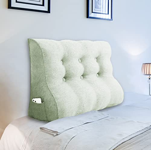 Johnear Rückenkissen Ergonomisch Gekrümmt für Sofa & Bett (Weiß, 100cm) | Ergonomisches Rückenkissen mit gekrümmter Form – passt sich der Wirbelsäule an, entlastet den Rücken. Waschbar.