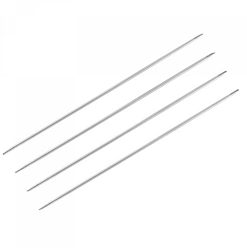 uxcell 2 Pairs Knitting Needle Set, 2.8mm Diameter 15.75 Inches Length Stainless Steel Double Pointed Sweater Needles for Handmade Projects DIY Knitting