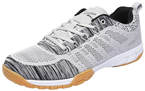 Bordtennisskor Herr Tennisskor Lättvikts utomhussneakers Anti-Slip Buffer,Gray,41 EU