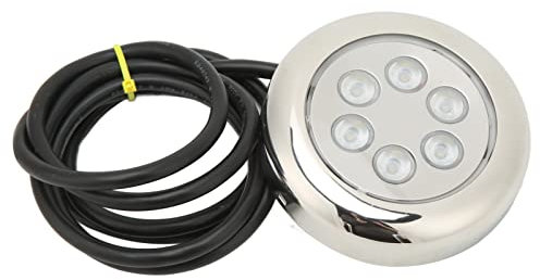 Unterwasser-Bootslicht, Wasserdichtes Oberflächenmontage-Edelstahl-Marine-Unterwasserlicht, LED-Unterwasser-Hecklicht für Boot, Yacht, Kreuzfahrtschiff, Segelboot, Ponton, Heck (Weißes Licht)