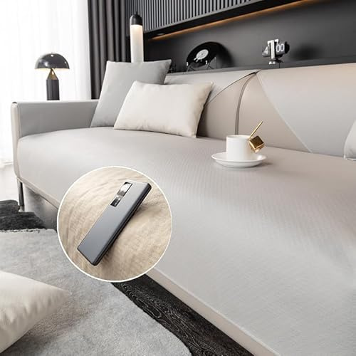 Sofa üBerzug Ecksofa L Form Wasserdicht, Sofabezug 3 2 4 Sitzer mit Armlehne Kunstleder, Couch üBerzug mit Rutschfest Boden SofaüBerwüRfe, Kratzschutz Couchschoner Sofaschutz, Leicht Zu Reinigen