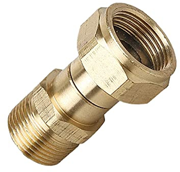 Joint pivotant en laiton haute pression pour nettoyeur haute pression coupleur mâle M22 adaptateur de tuyau pour nettoyage de voiture pistolet à eau