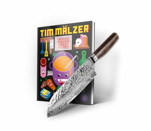 Kai Europe GmbH Kai Weihnachtsaktion Tim Mälzer TDM-W23, Santoku 18 cm + livre de cuisine signé à la main en édition limitée