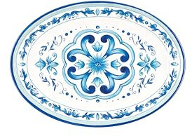 Guzzini - Vassoio ovale piccolo in melammina, colori vari BLUES