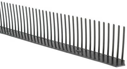 10x Traufenlüftungskamm - Universal Kunststoff, 60mm x 1m, 3 Färbe (Braun) (Schwarz)