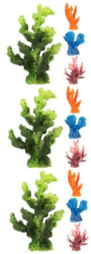 Happyyami 12stücke Teiliges Künstlicher Korallen Für Aquarien wasserdichte Und Verschleißfeste Dekoration Realistische Pflanzenlandschaft Für Fischbehälter Bunte Miniatur-korallen Für
