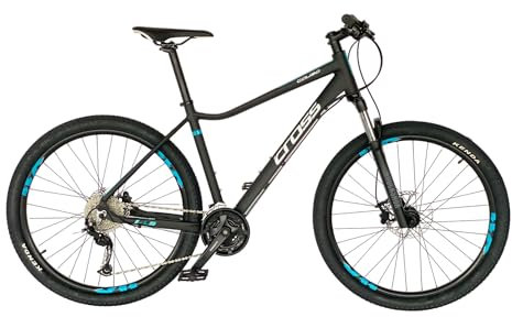 Airtracks 27,5 Zoll Mountainbike Damen MTB Fahrrad Hardtail CAUSA SL5 27 Gang Shimano Alivio RD-M3100 SGS - Rahmenhöhen 40cm, 44cm und 48cm - Schwarz - Modelljahr 2024 (44cm (Körpergröße 165-175cm))
