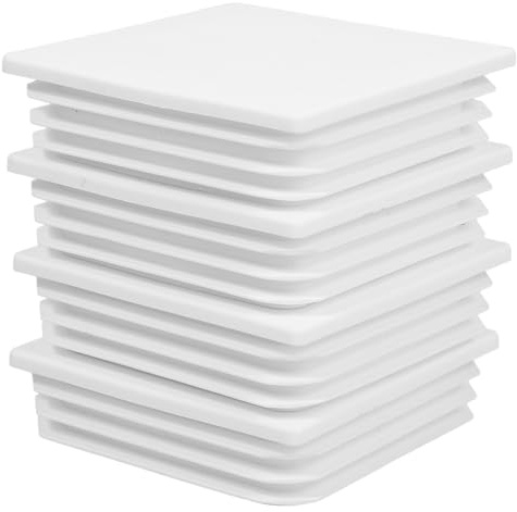 jojofuny Quadratische Zaunpfostenkappe Aus Kunststoff 10X10 Cm Weiß 4 Stück Zaunschutz Endstücke Für Gartenpfosten Rohrabdeckung