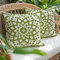 Miuyunya Federe Cuscini Divano 45x45cm (Set di 2) Verde Copricuscini Divano Primavera Esterno Impermeabile Geometrico Quadrato Federe Decorative per Giardino Soggiorno con Cerniera Invisibile