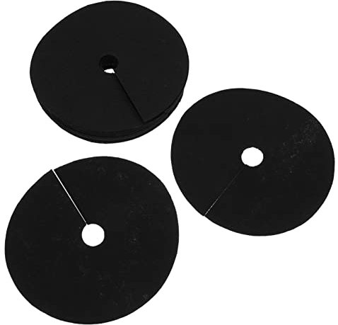 FONDOTIN 20 Stück Gartenbaumring Vliesstoff Rund 15cm Außendurchmesser Atmungsaktiv Wasserdurchlässig Langlebiges Unkrautvlies Für Effektive Unkrautkontrolle Im