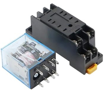 Relé micro DPDT de propósito general con base de zócalo, bobina de 12 V, 24 V/110 V, 220 V, 380 V CA, MY2P HH52P MY2NJ(DC,12V)